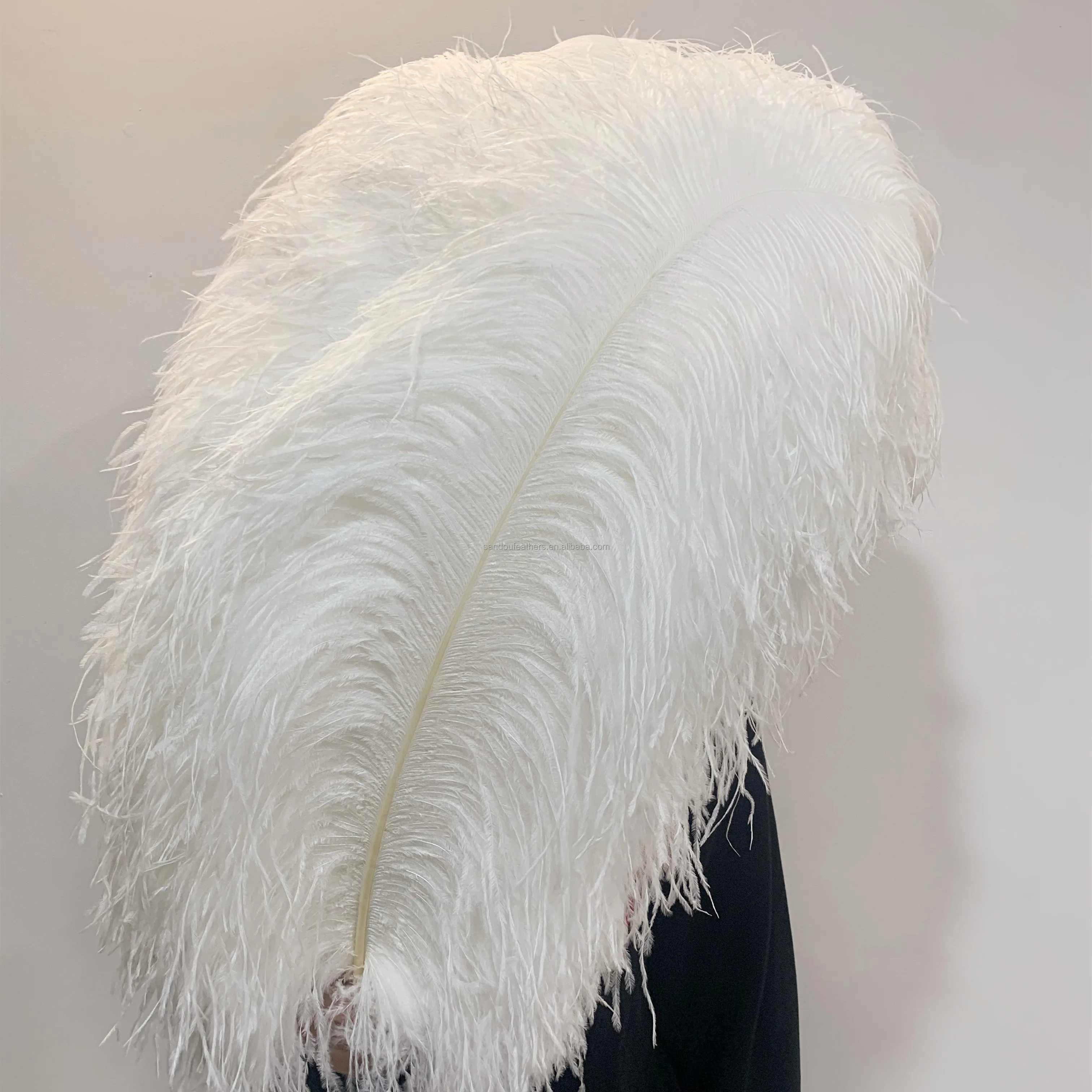 Wholesale White Ostrich Feather pen 28-30 inch Large Fluffy Ostrich Feather For Carnival Performance Decoration