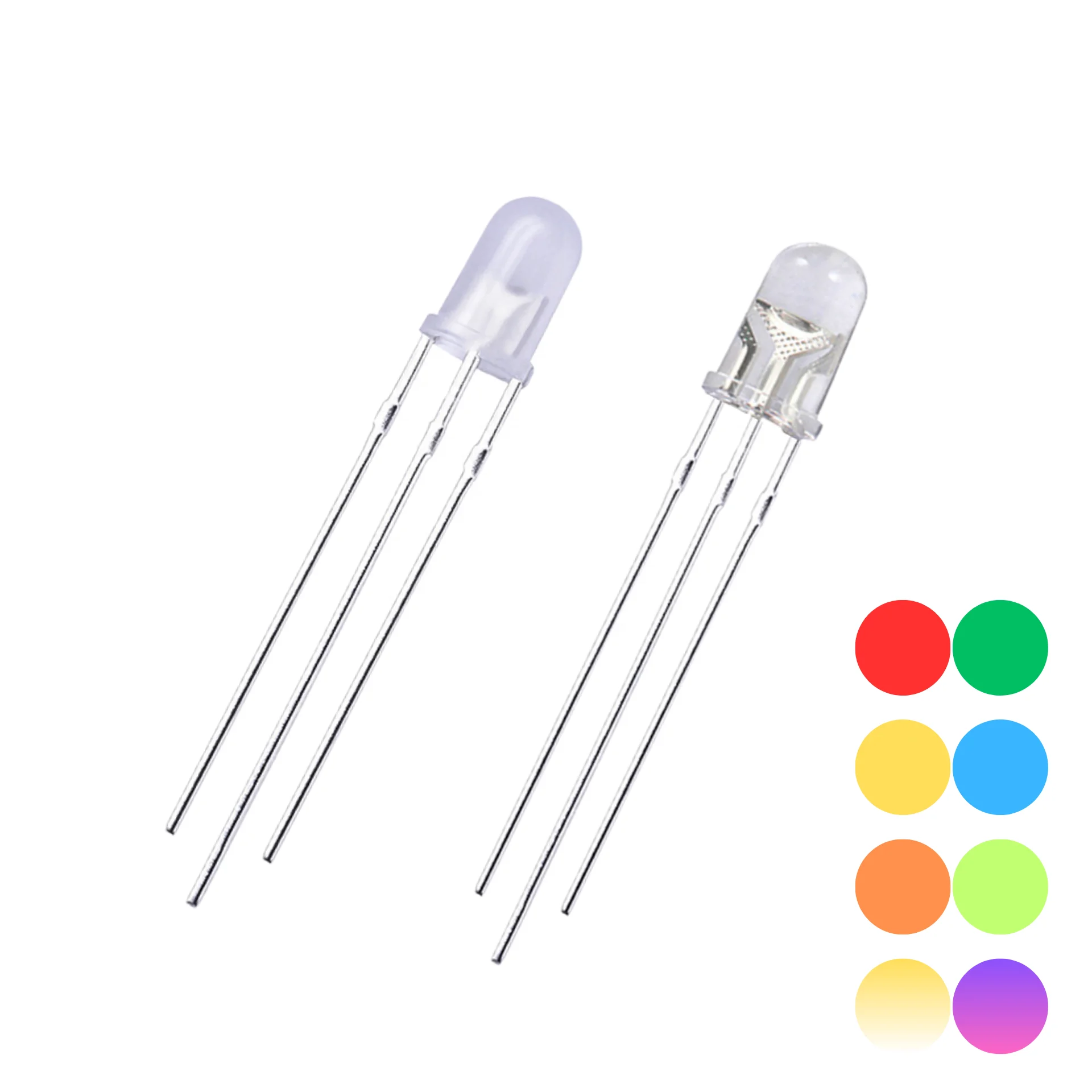 JOMHYM белый рассеянный водопроводный прозрачный двухцветный красный зеленый синий 5 мм светодиодный Диод с общим анодом/катодом