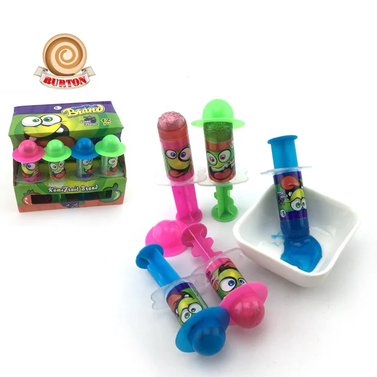 Funny crazy hair injection bottle fruit jam candy
