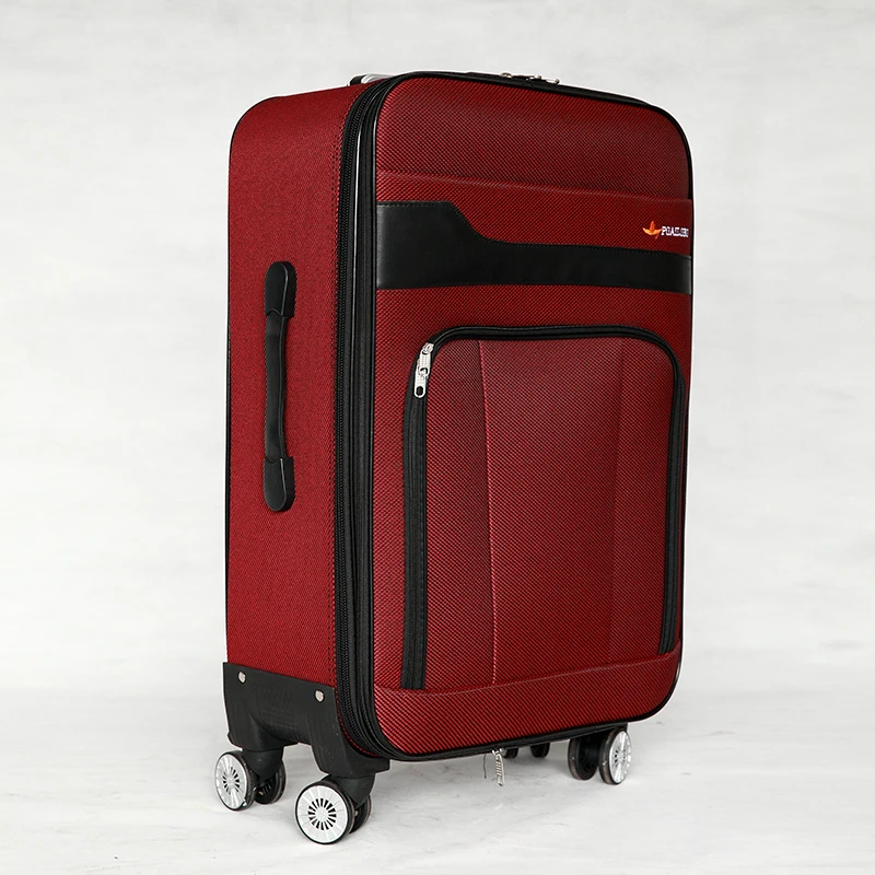 
20 Inch Wine Color External Trolley Case Cheap Suitcase 
