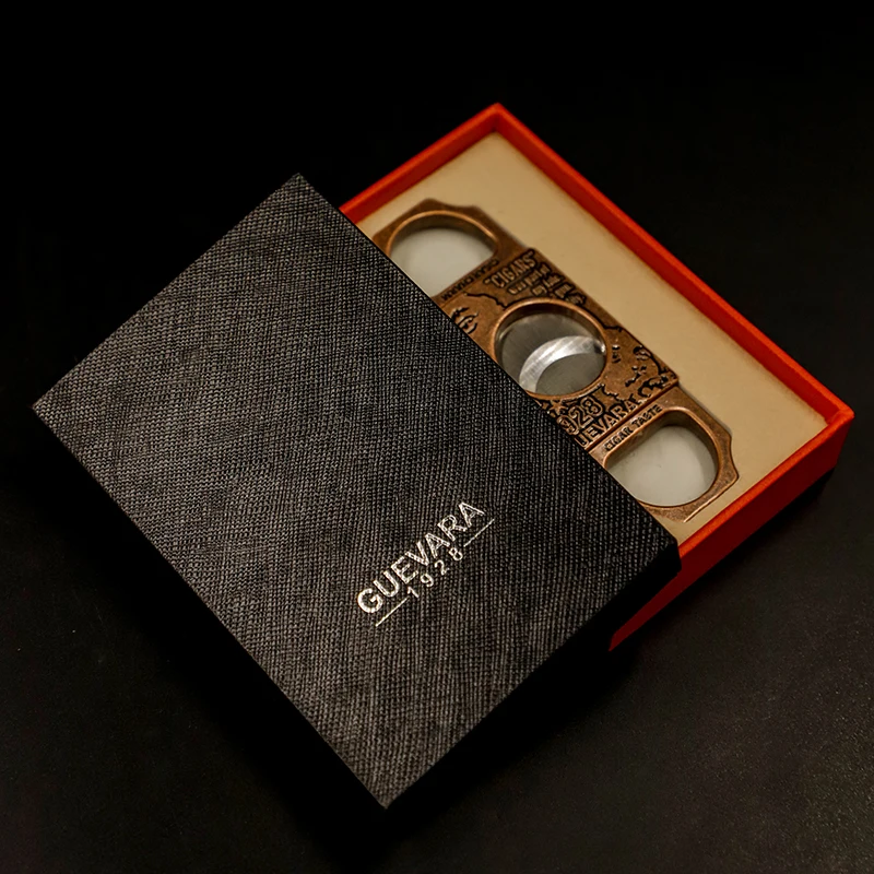 Classic copper gold sissor cigar cutter mens cigar accessories round cigar cutter knife