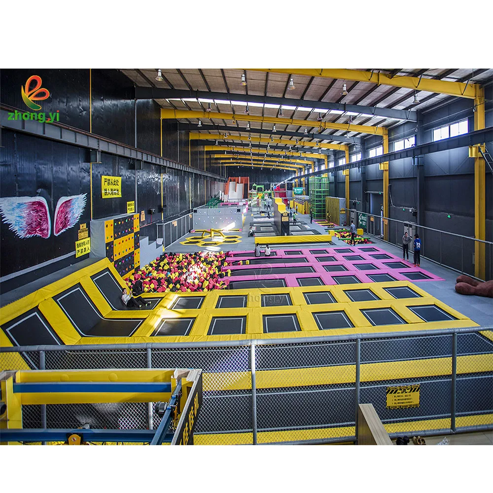 Customized exercise basketball foam blocks ocean balls toddler indoor trampoline park commercial with indoor playground