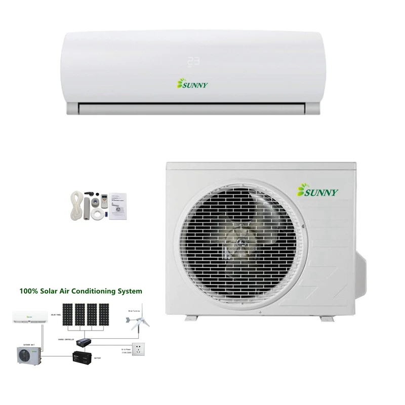  Солнечная система кондиционирования воздуха производитель 4usunny 48V DC солнечные фотоэлектрические сети сплит ac Холодный только на солнечных батареях кондиционеры