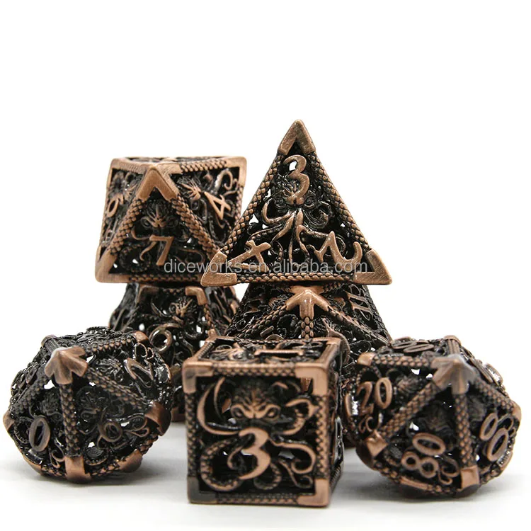 Поставка игрального кубика от производителя Cthulhu металлические кубики DND
