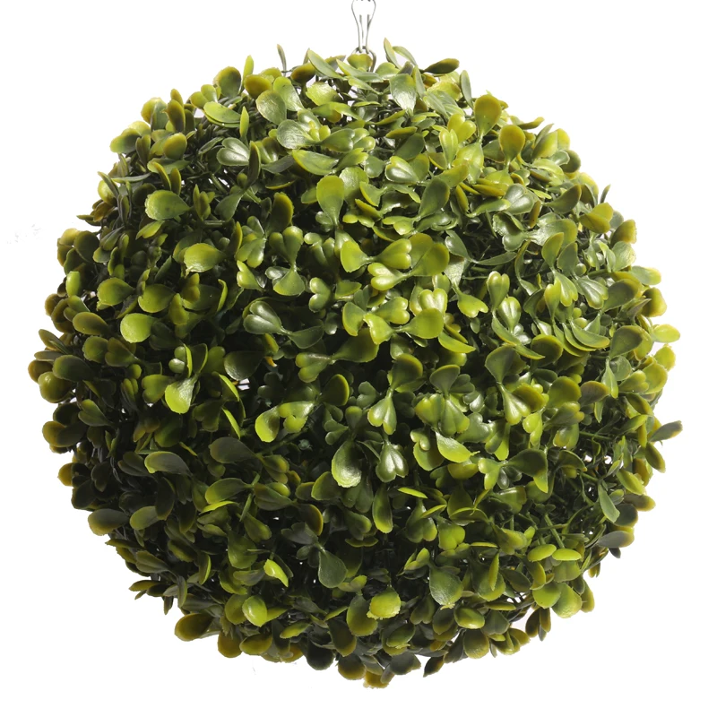 amazon hot selling artificial grass ball for indoor outdoor ceiling hanging decoration boxwood ball topiary grass ball