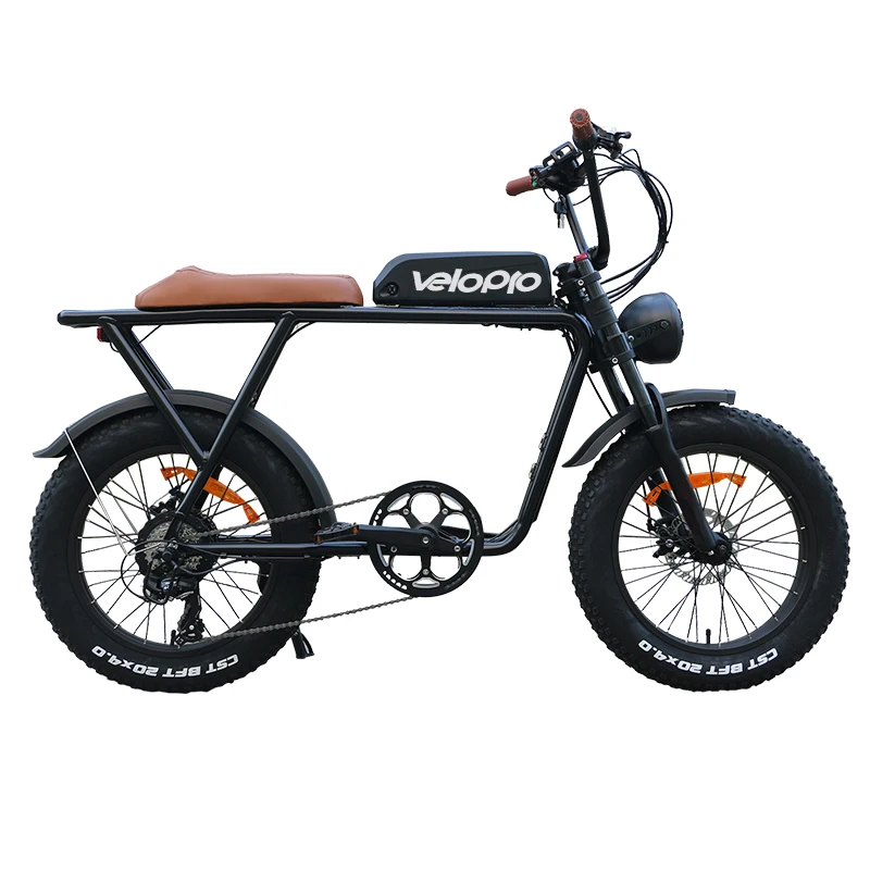 2023 electric motorcycle style vintage e-bike 48v 500w suspension retro electric bike