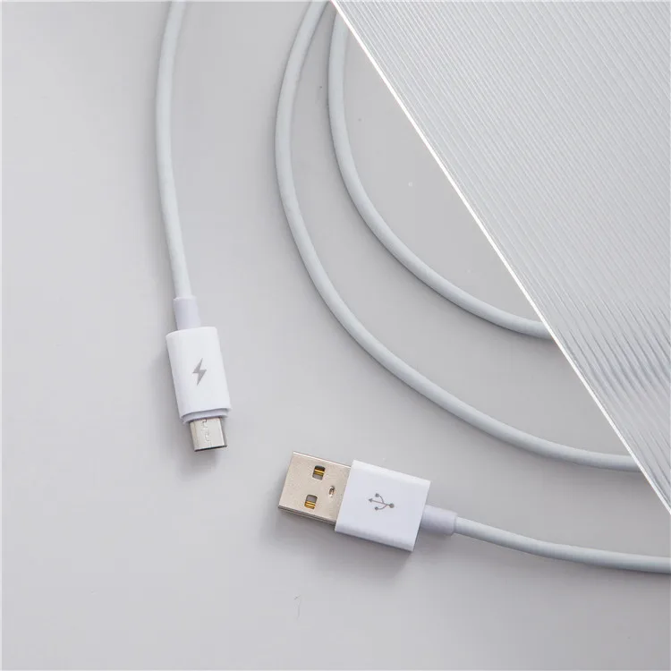 Factory wholesale white high speed simultaneously data transmission charging micro 8 pin type c usb cable