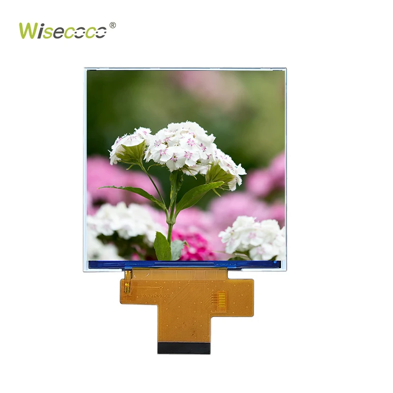 Wisecoco Custom Size Lcd Screen 3.9 Inch CPU SPI 40Pins Interface 300Nits 320*320 Tft Lcd Module Display