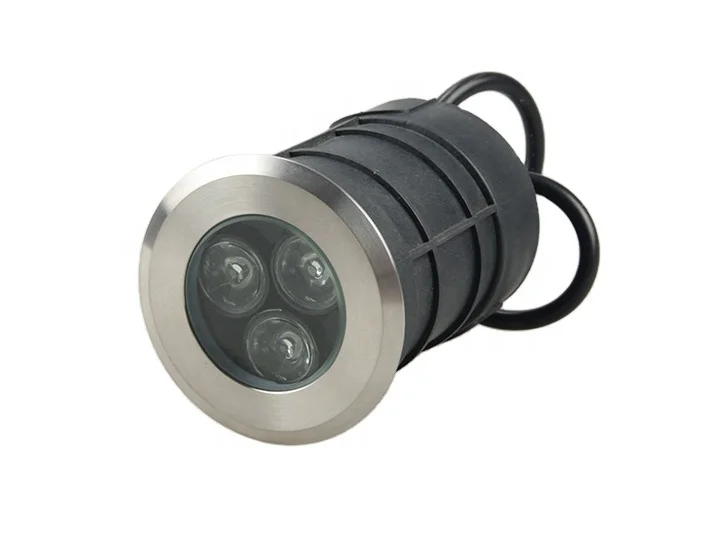 DC24V Steainless Steel IP68 3W 9W 3 In1 RGB LED Recessed Underwater Lamp