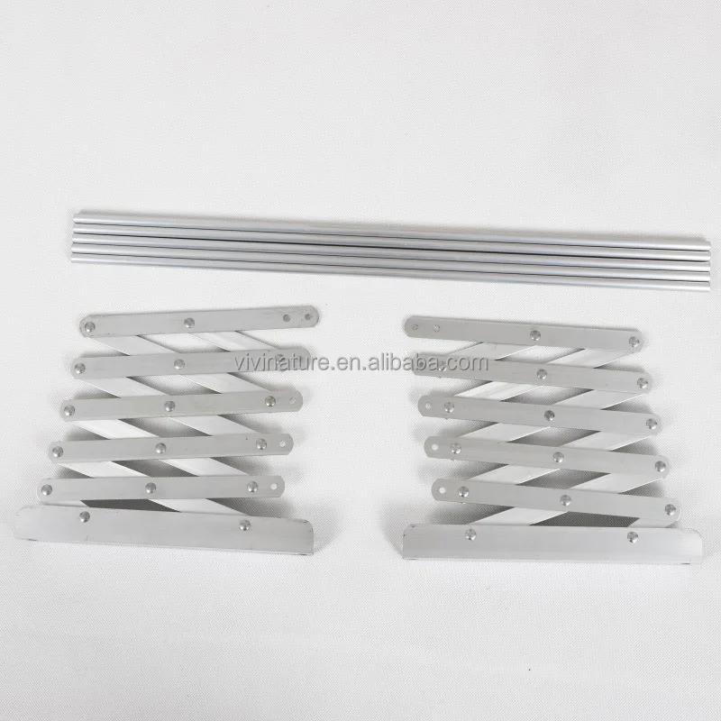 Wall mounted telescopic towel hanger and clothes rack