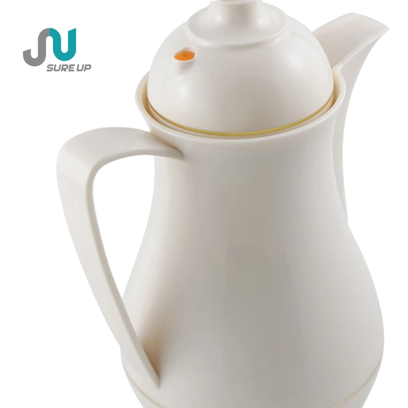 High-texture Customizable Color Arabic Carafe Thermos with Glass Liner Food Grade Plastic Coffee Jug Pot