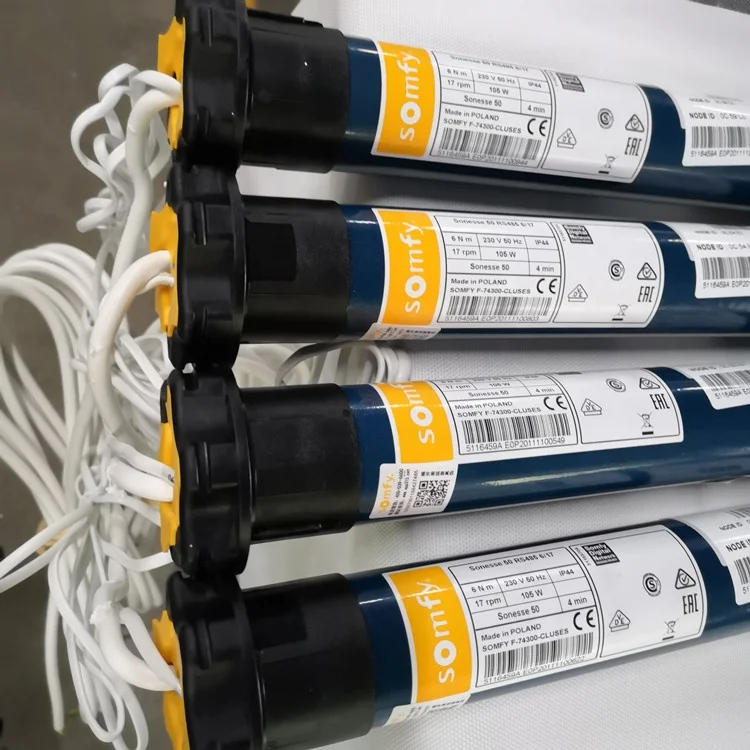 China Supplier Somfy Tubular Motor Electric Roller Blind Motor For Roller Blind Blackout Sunscreen Motorised Window Blinds Motor
