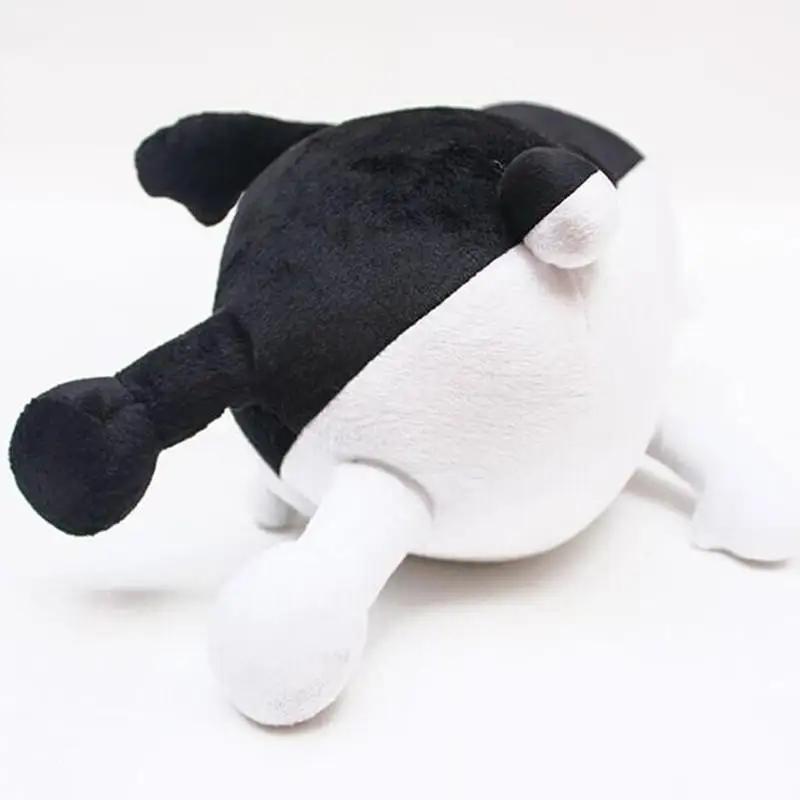 Soft Stuffed Animal Dolls Birthday Gift for Children Black and White Bear Plush Toy