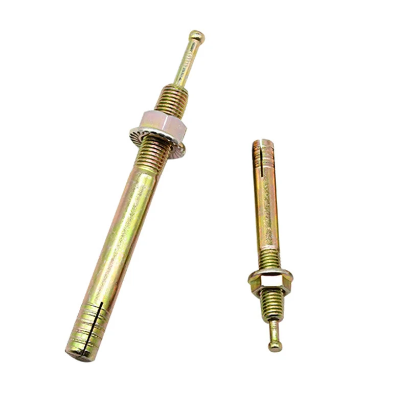 Yellow Zinc Hit Anchor Heavy Duty Expansion Hammer Drive Blind Bolt Expansion Hit Anchor Construction Fasteners