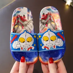Производители могут настроить японский мультфильм тапочки на нескользящей мягкой подошве ванной комнаты в помещении и открытом воздухе для маленьких мальчиков девочек шлёпанцы