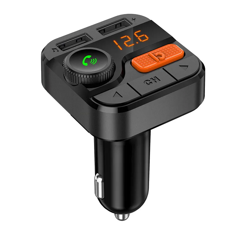 Classic style fm transmitters dual SUB charging at the same time QC3.0 quick charge car charger car mp3 player car kit