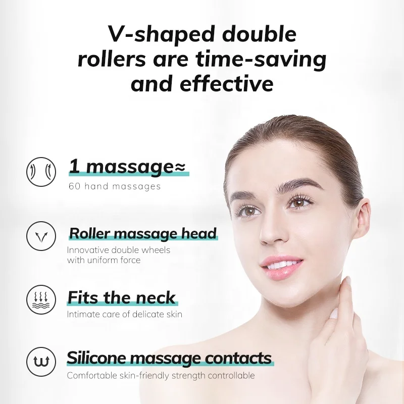 OEM Stock Polypeptide Neck Firming Cream Remove Double Chin Firming Lift Anti-Aging Moisturizer with Roller Massager Neck Cream