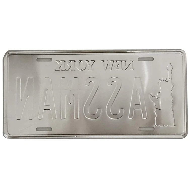 Factory Wholesale custom aluminium tin magnet motorcycle tag blank car number license plate