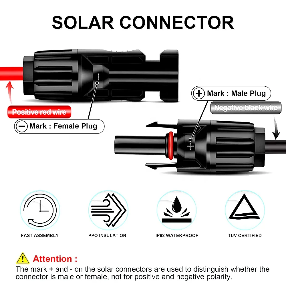 Оптовая продажа низкая цена 10Awg Pv1F 2x6 мм2 6