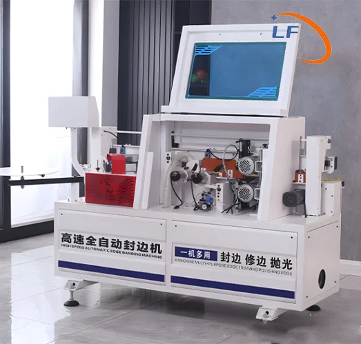 High speed Contour tracking fully automatic edge banding machine with edge