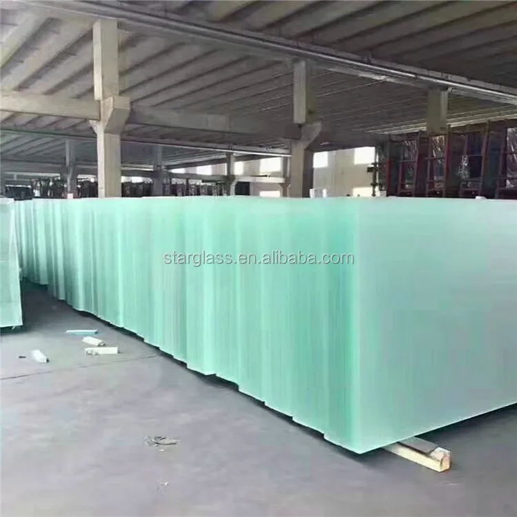 1830*2440mm custom 2-12mm Clear Tempered Frosted Glass matte glass