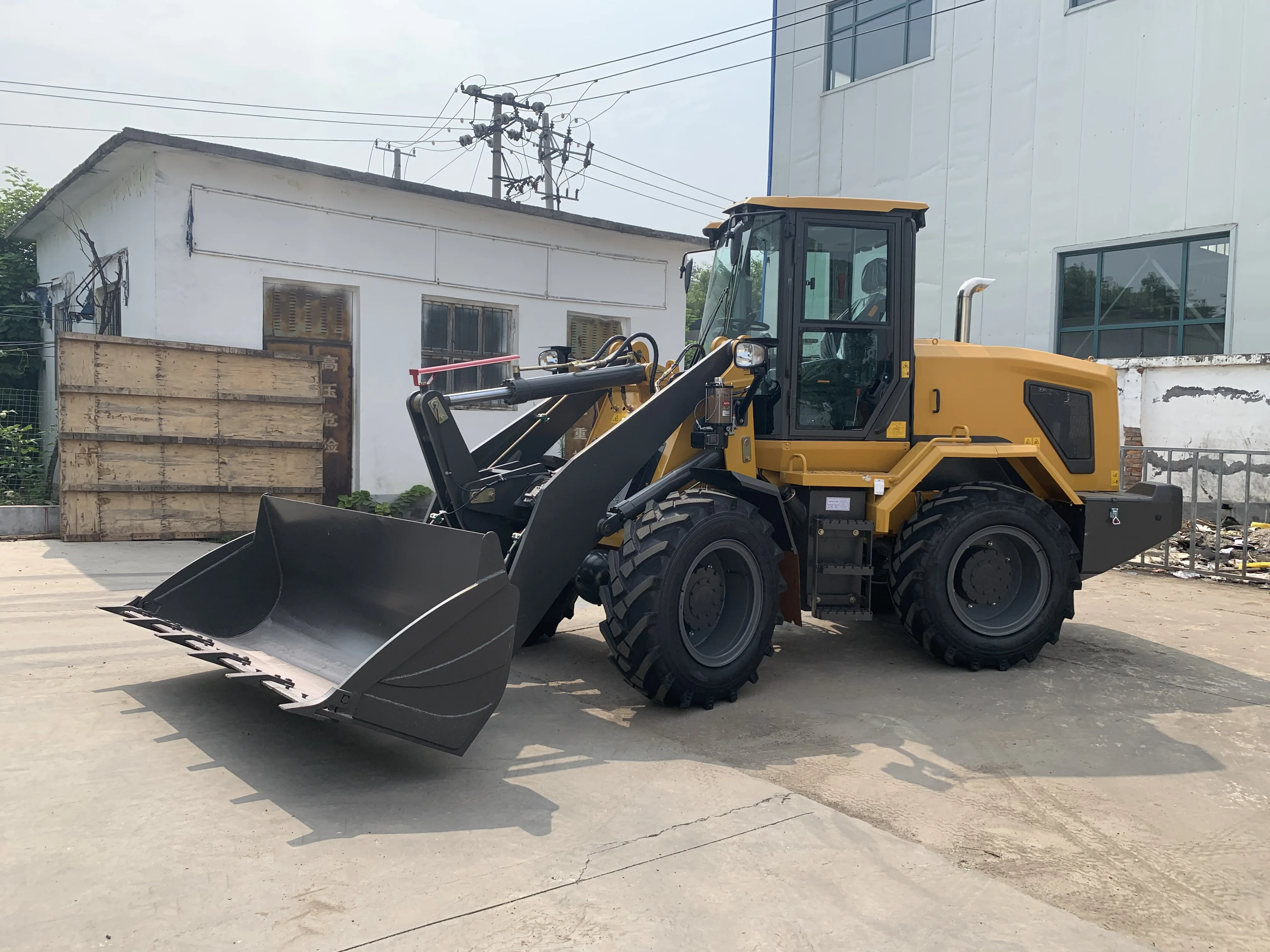 Фронтальный колесный погрузчик Huizhong HZM927 S270 ZL20 для тяжелых условий эксплуатации 2 5 тонны продажа с двигателем
