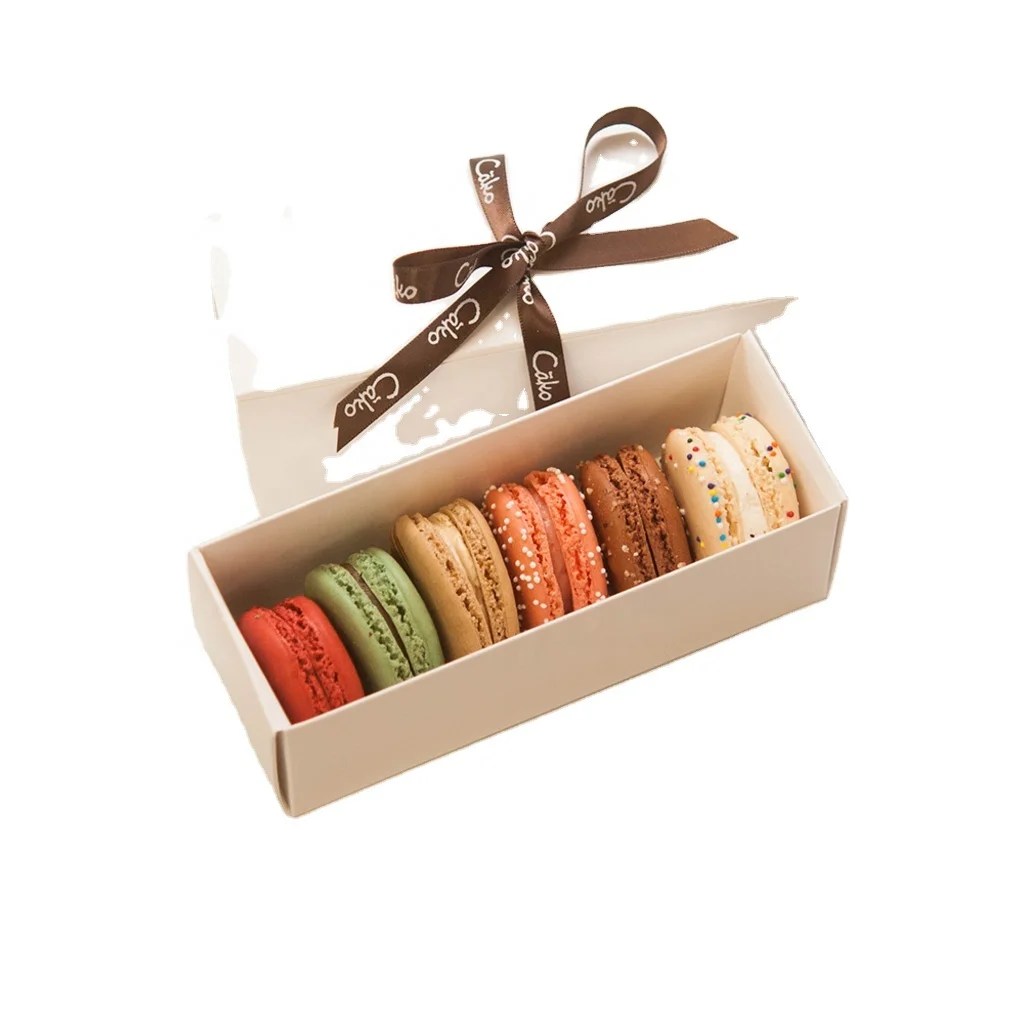 Eco-Friendly White Macaron Box Sustainable Paper Packaging Design Vietnam UV Advantage Wholesale Molded Pulp Factory Product