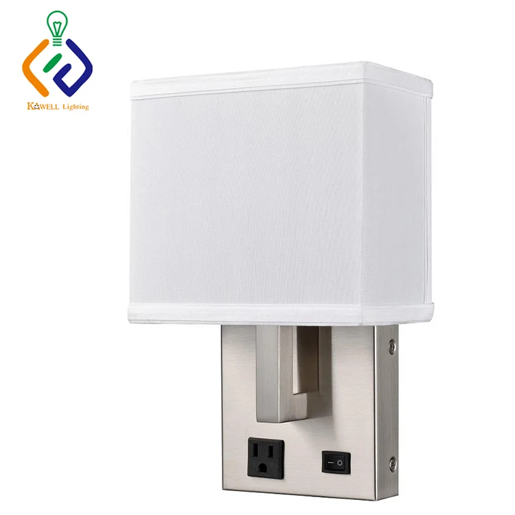 Lighting Wall Light Fixtures Headboard Sconce Lamparas De Pared Hotel Wall Lamp With Socket and Plug Cord