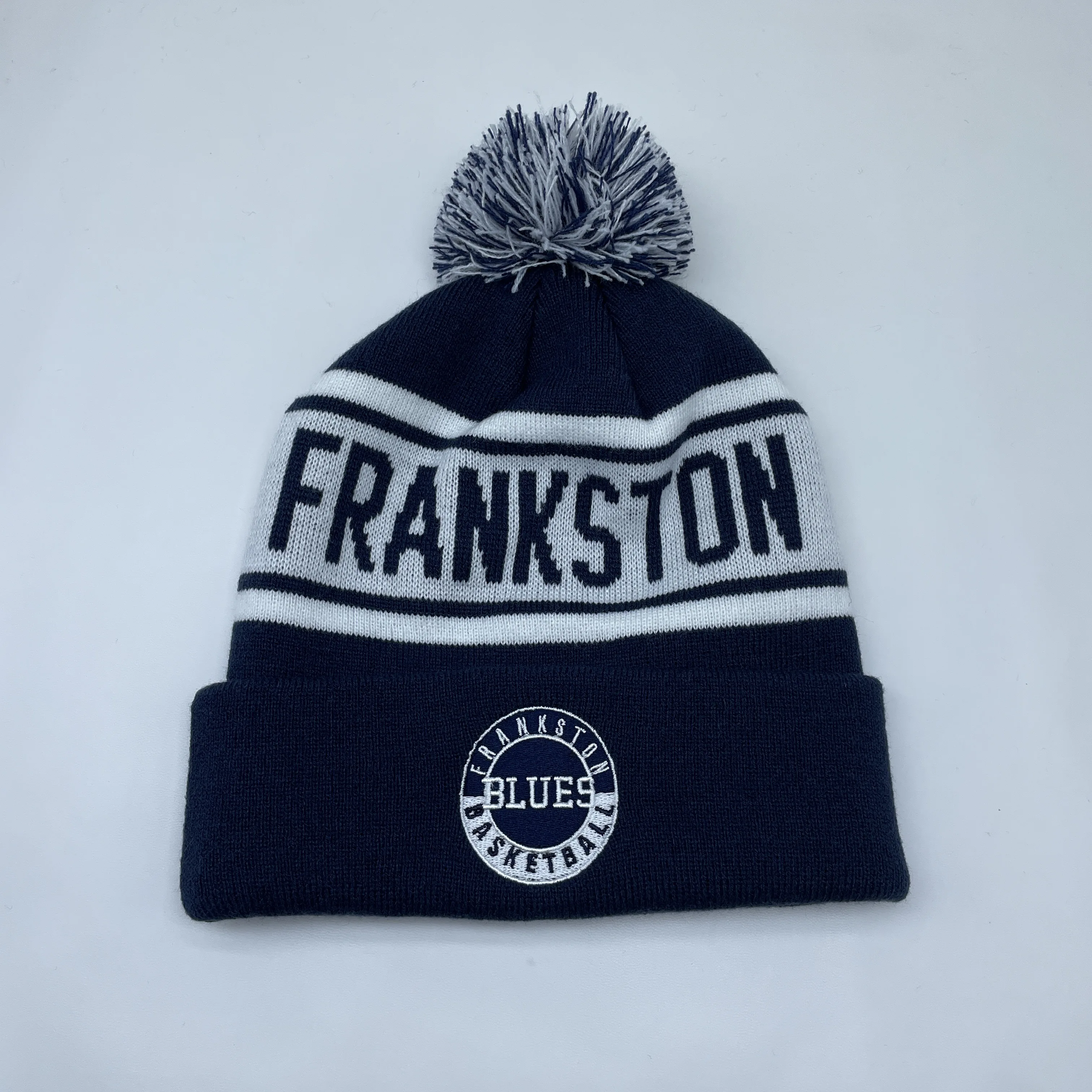 Manufactured caps and beanies jacquard with pompom good quality bobble hats