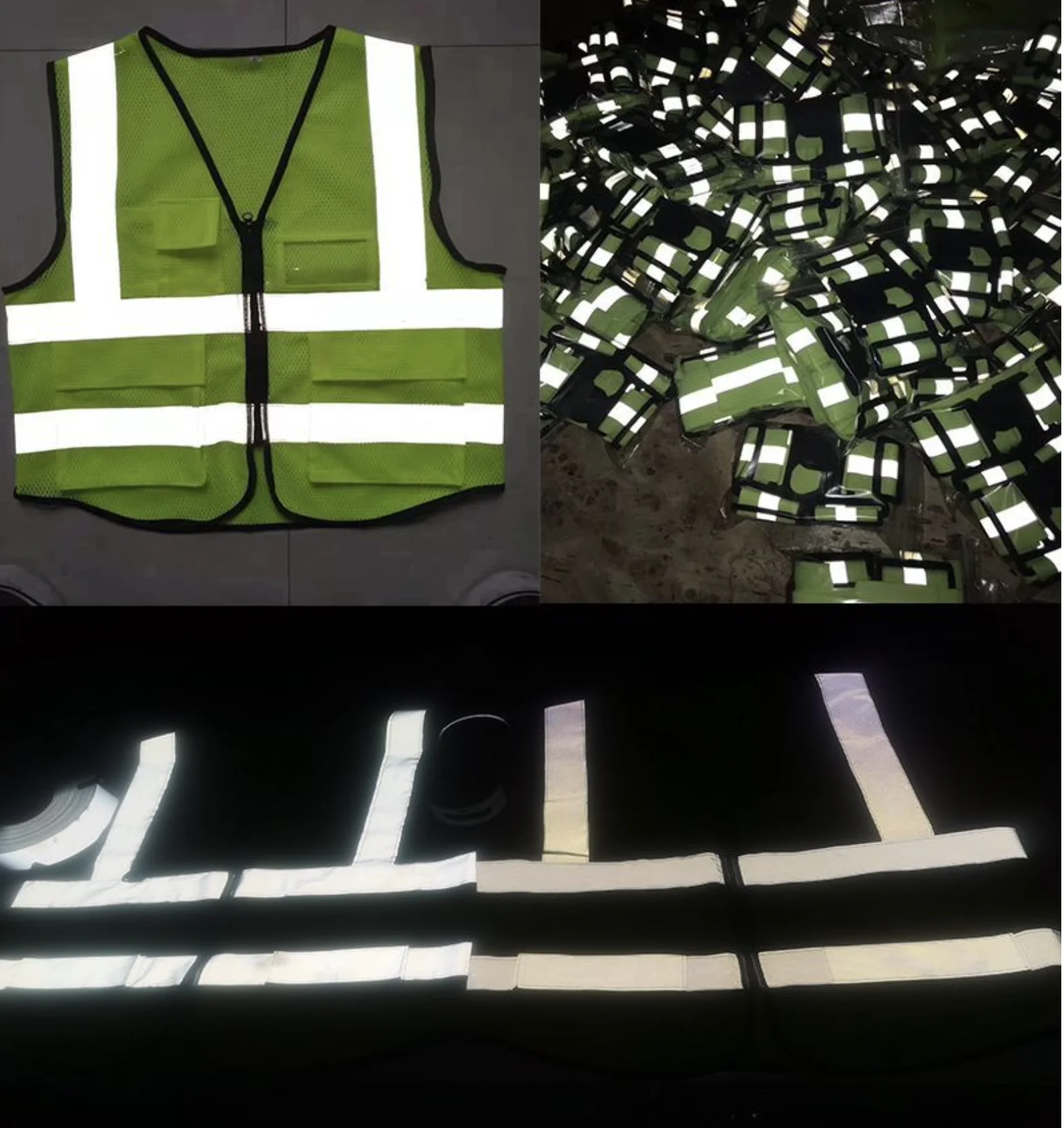 Wholesale Custom Reflective Led Security Engineer Work Construction Safety Vest With Logo