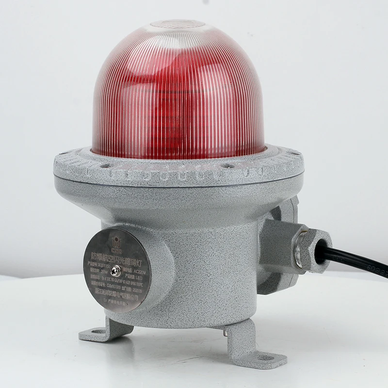 Explosion Proof Aviation Led Obstruction Light Color Customized Aircraft Warning Lamp With Flameproof