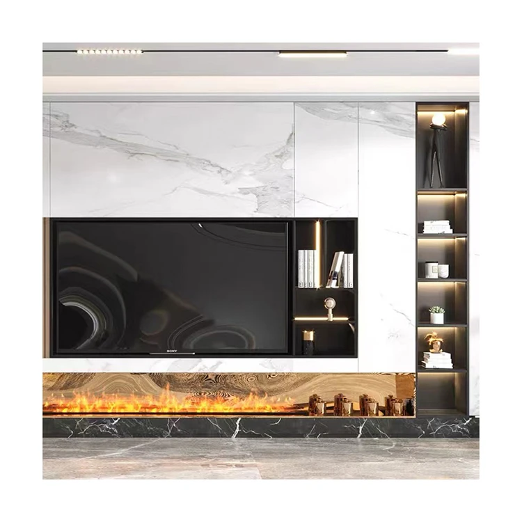 Top Selling Modern TV Cabinet Living Room 304 Stainless Steel Tv Niche Embedded Sheet Metal Fabrication