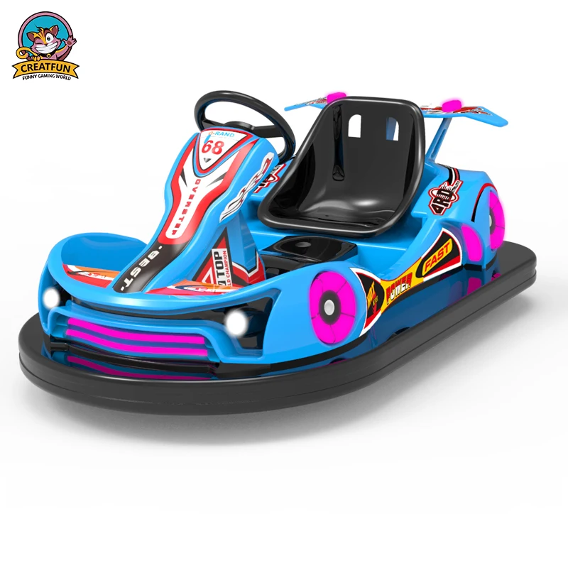 Hot selling outdoor amusement park equipment family games fiberglass electric bumper car