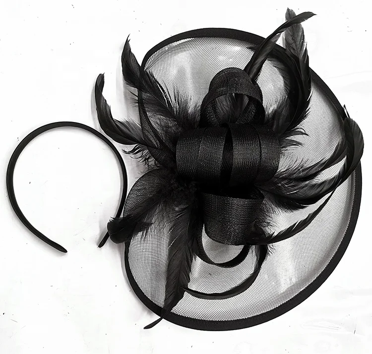 Bohemian Wedding Headpiece Monarch Derby Headband Festival Crown Halloween Costume Accessory Feather Fascinator Hat