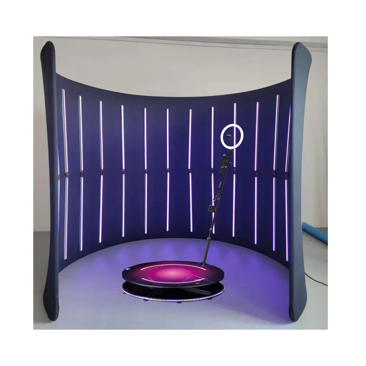 360 Photo Booth Wholesale Price Flight Case Portable 360 Degree Photo Booth  360 Photo Booth Backdrop Enclosure