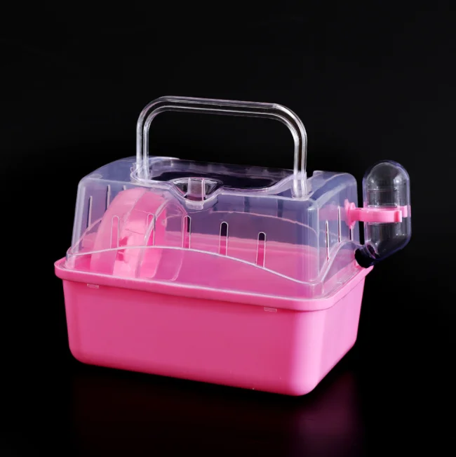Wholesale Hamster Cage Pink Small Villa Wire Cage Hamster Panoramic Skylight Hamster Cage