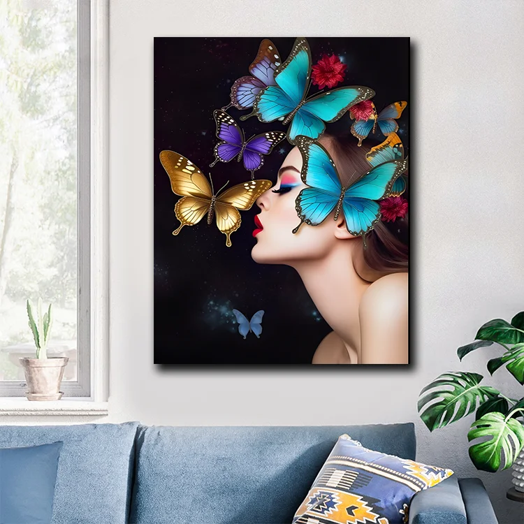 Hot selling popular styles personal art print canvas paintings support custom sizes for online retail room decoration