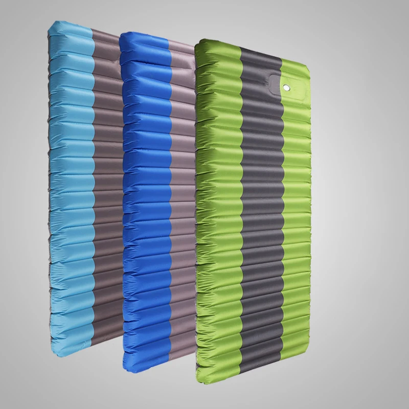 Outdoor Camping Sleeping Pad Mat Foot Press air mattress Bed and pump Compact Lightweight Inflatable air mattress