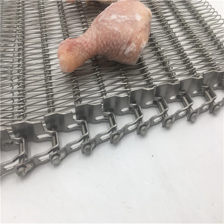 Stainless steel  Spiral grid belt  for cooling  Spiral Grid Mini Sushi Roller Conveyor Belts