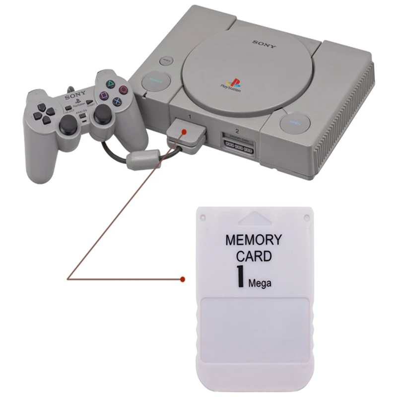 Memory Card for Sony PlayStation 1 PS1 Memory Card