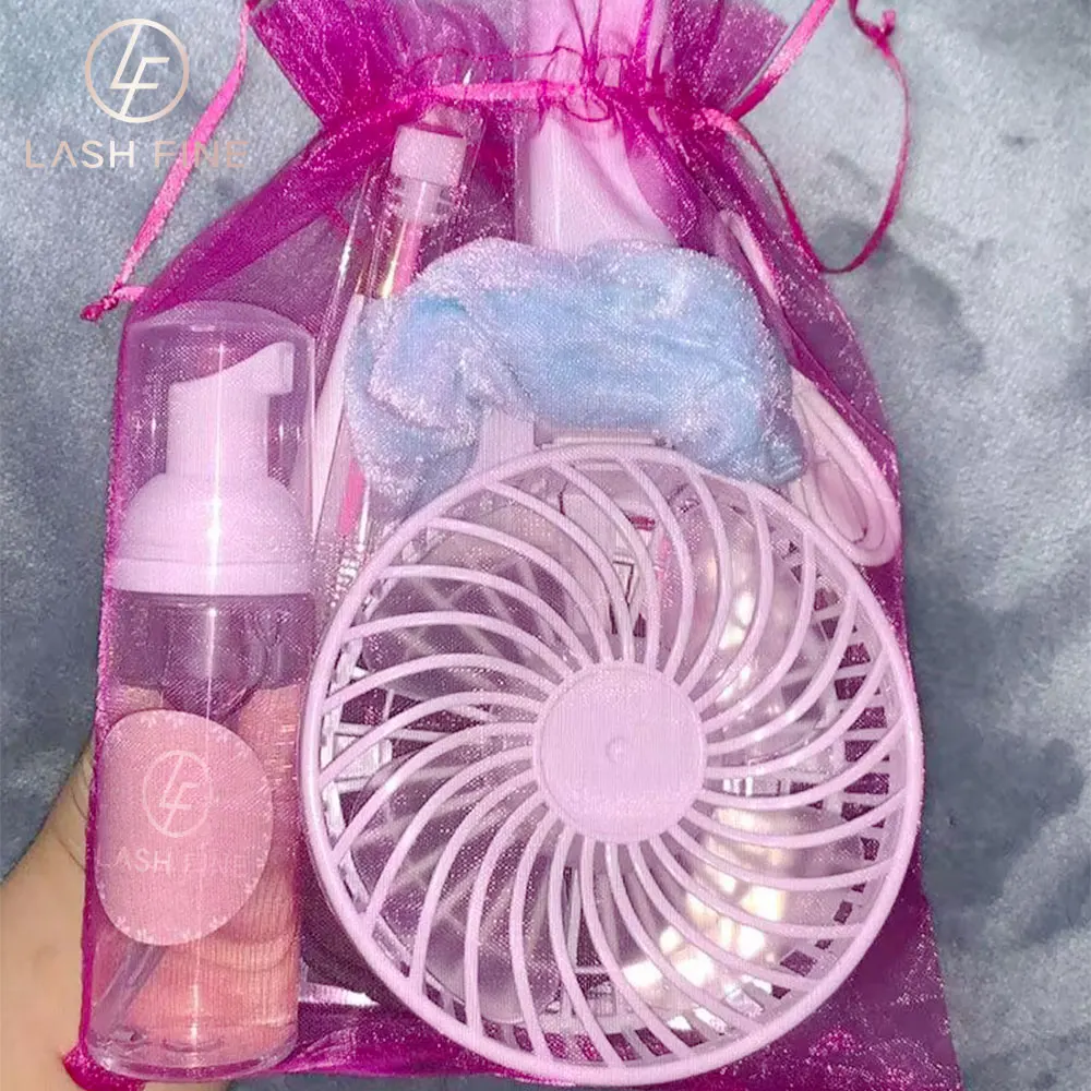 Private Label Gentle Aftercare Foaming Lash Cleanser Kit And bulk eyelashes Cleanser Set