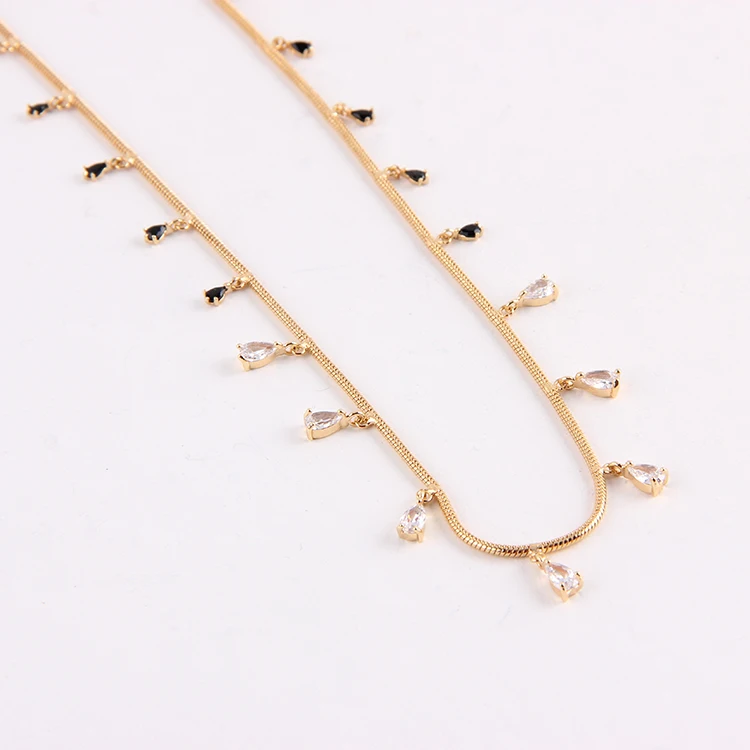 
High Quality 18K Gold Plated Adjustable Women Link Chain For Necklace 