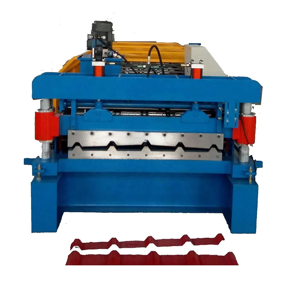 tile making machinery metal steel sheet roll roofing floor tile press glazed corrugated galvanized ceramic forming machine