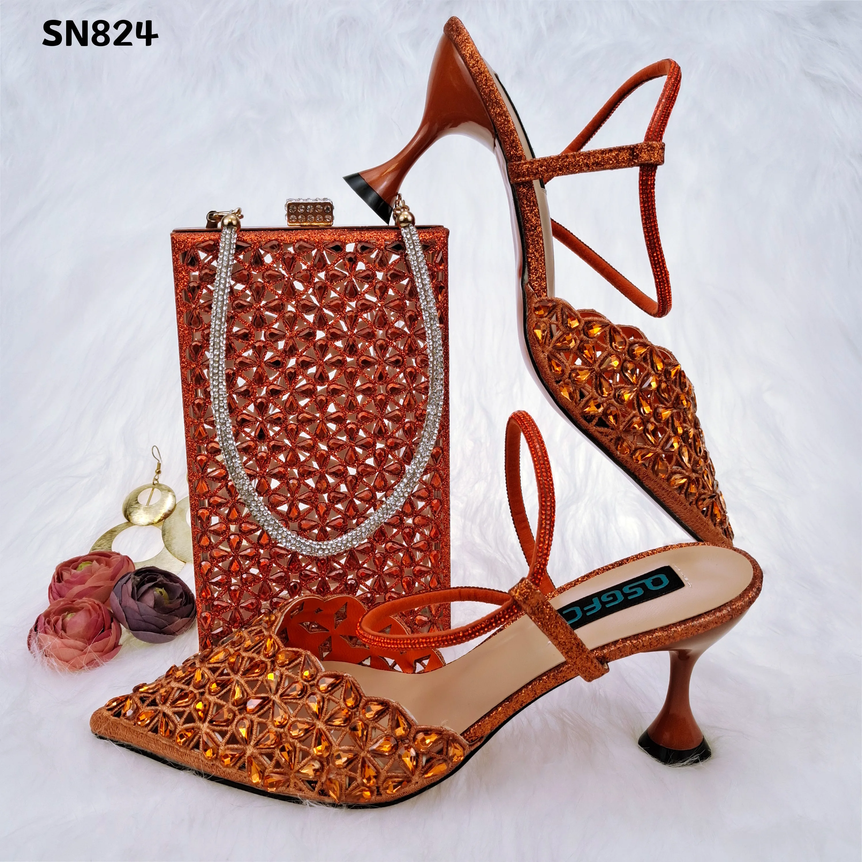 2022 Wholesale Chaussures Talons Femme Ladies Office Formal Dress Shoes Women Pumps low Heels Matching Bag Set For Women Ladies