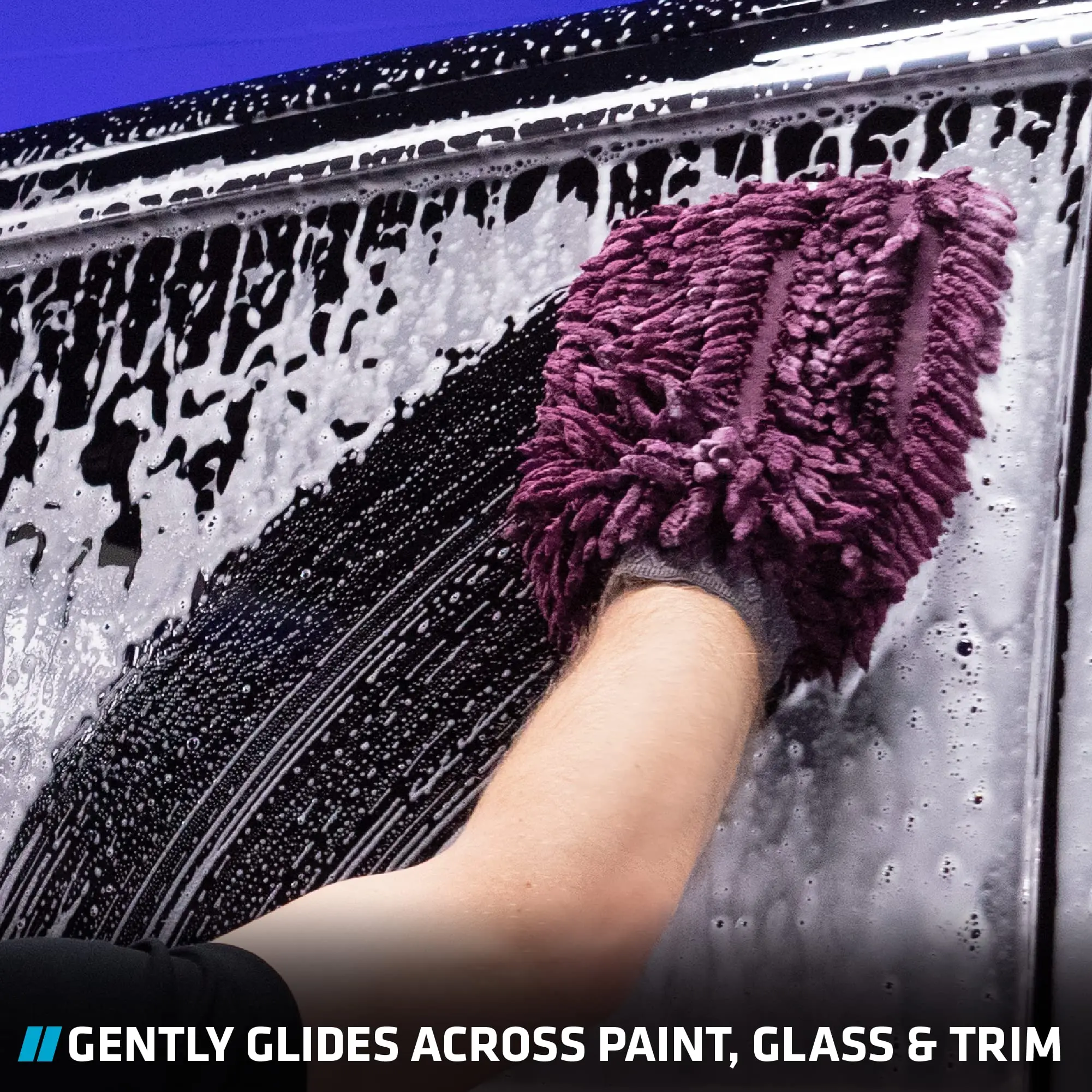 Premium Chenille Microfiber 1 Pack Car Gloves Wash Drying Mitts Premium Scratch-Free Car Cleaning Glove