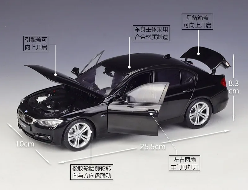 Лидер продаж 1:18 игрушки из сплава 335i модель автомобиля имитация металлический автомобиль литой для детей взрослых коллекционный подарок