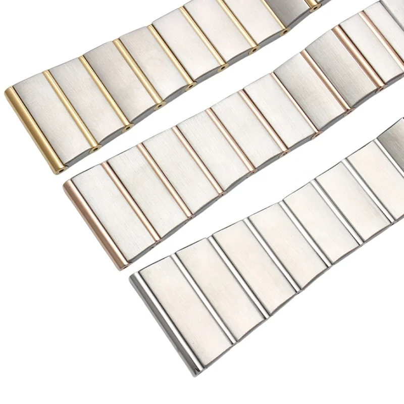 15mm 17mm 18mm 23mm 25mm rose gold deployment butterfly stainless steel watch strap for OMG Constellation Double eagle watch