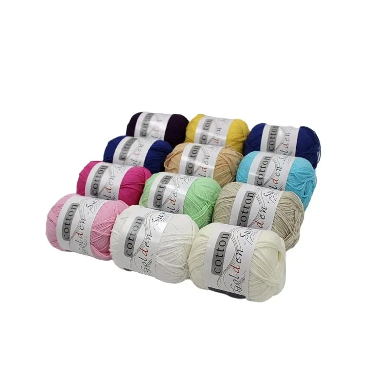 8 мотков из мягкой хлопчатобумажной пряжи для вязания крючком и вязания, пряжа для рукоделия