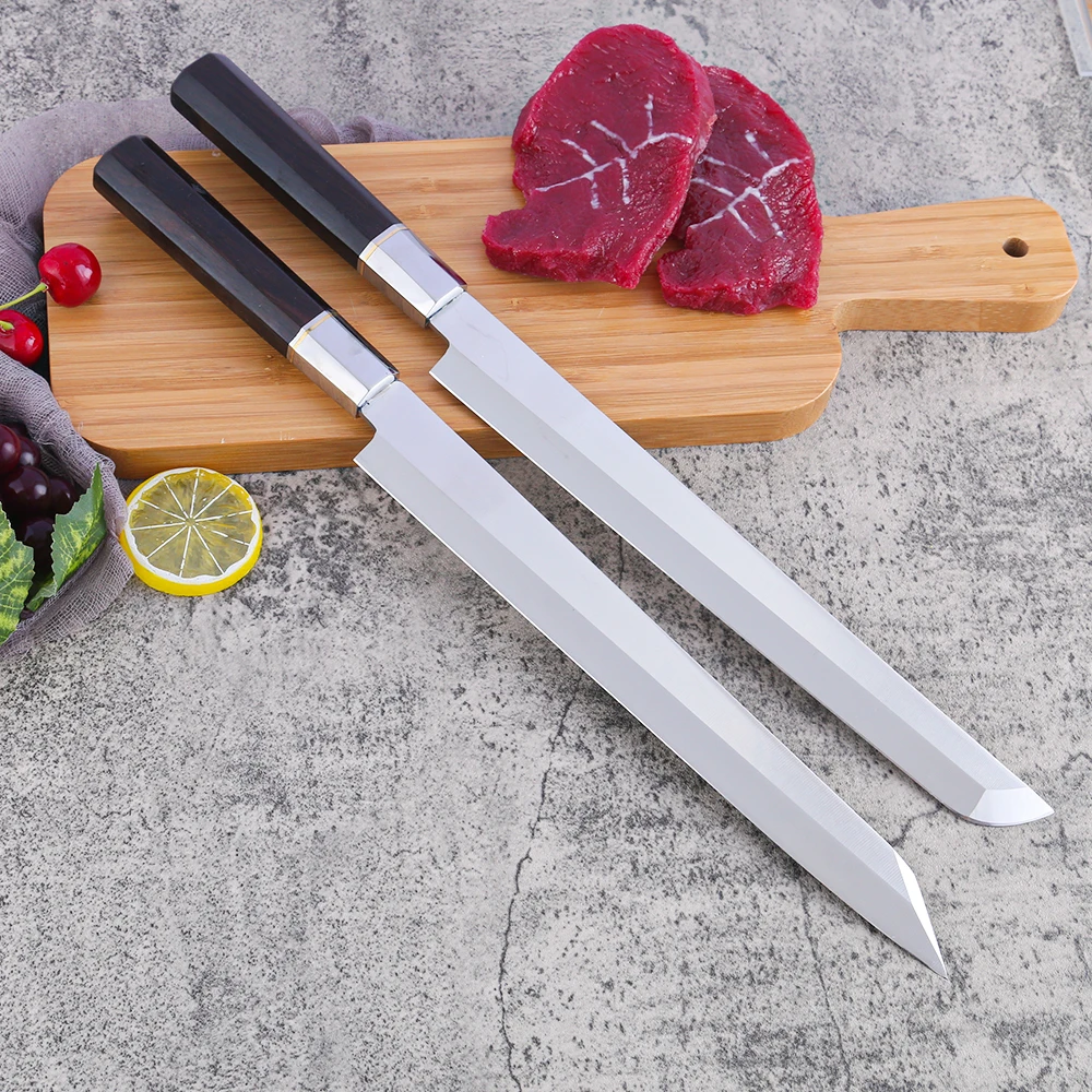 Xingye Hot Sale 2023 Knife Stainless Ebony Wood Sushi Fishing Knife Set For Kitchen