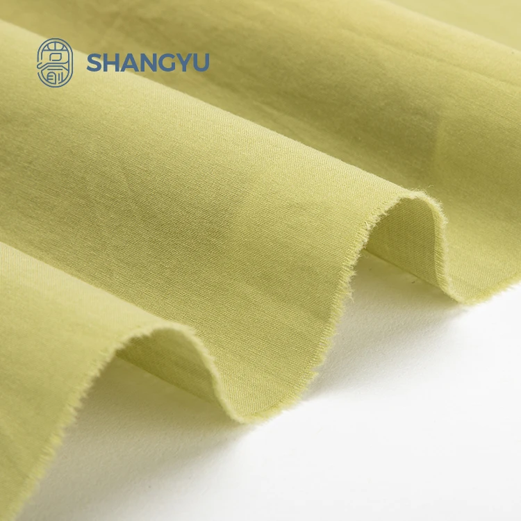 Wholesale 100% cotton woven fabric washed cotton 100gsm cotton poplin fabric for shirt